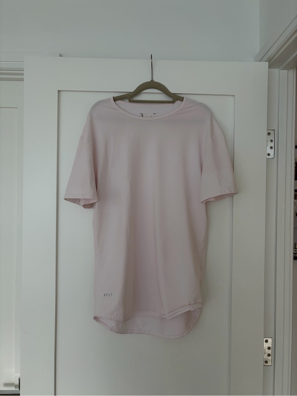 BYLT Basics Short Sleeve Crew Tee in Pale Pink